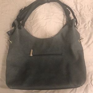 Dark Grey faux leather purse